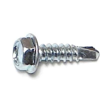 Buildright Self-Drilling Screw, #8 x 5/8 in, Zinc Plated Steel Flange Hex Head External Hex Drive, 269 PK 09770